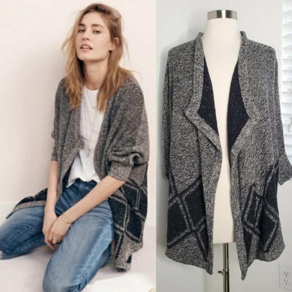 Madewell All Angles open-front batwing cardigan sweater Size XS